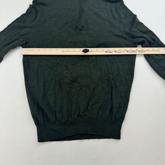 Jos. A. Bank Traveler 100% Merino Wool 1/4 Zip Pullover Sweater L/S Sz L Large - Picture 4 of 11